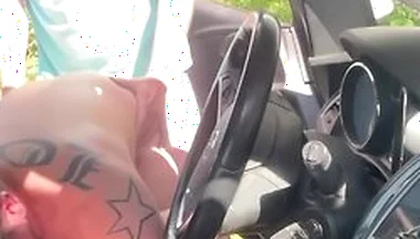 Rest Area Threesome I Flash My Cock And Get Fucked By Two Horny Strangers