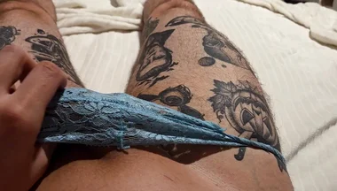 Jerking off Wearing Female Panties