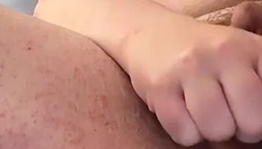 Chubby White Dilf Fingers Hole with Lube and Fucks with Prostate Stimulator