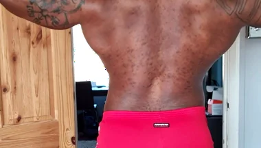 Red Shorts Big
