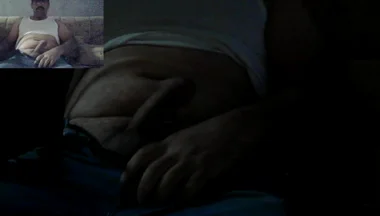Straight Daddy Cums on Live TV