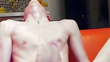 Very Long Cumshot on Cock Stays Hard
