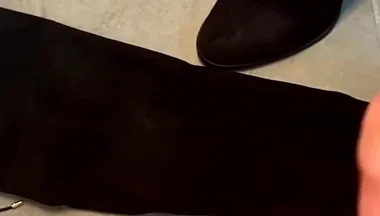 Cum on Step Moms High Heels