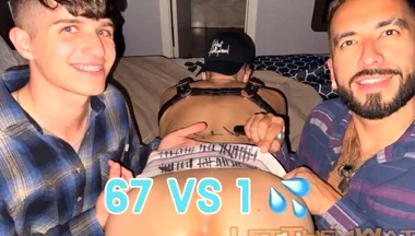 67 Vs 1! - Gang Bang! Pump and Dump Hardcore Gay Anal Sex BBC