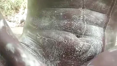 Soapy Masturbation Big Black Dick Cumming Outside Part 2