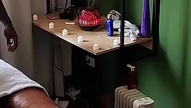 Camera Captures Image of Bear Receiving Massage.