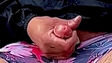 I'm Cumming on the Beach and Collect All the Ejaculation in a Bowl