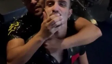 Latex cops boys cuming