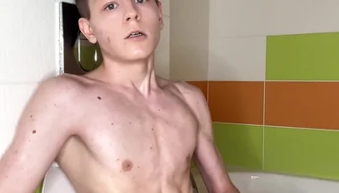 Good Jerking off Sitting on the Toilet