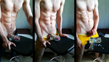 College Jock Fucks His Fleshlight Hard