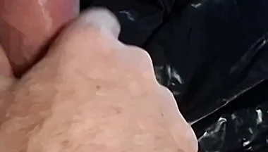 Amateur with Pump and Prostate Massage for Double Orgasm