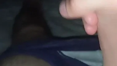 Hot and Passionate Jerking off, a Lot of Sperm. He Finished Sweetly and with Moans