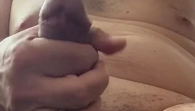 Fit Old Man Masturbating After Workout