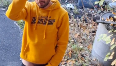 Masturbating in an Abandoned Factory Outdoors and Inside Halls