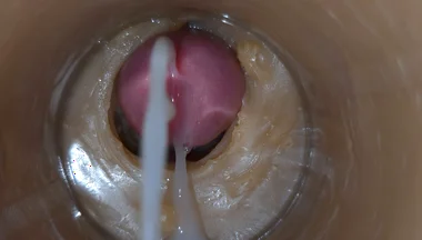 Precum Squirting in My Pussy Toy Camera in Vagina 4K. Extreme Close up!