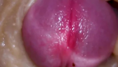 Extreme Close up! Injecting a Large Dose of Sperm Pussy Toy Camera 4K