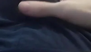 Guy in Panties Massages His