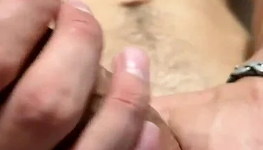 Young Muscle Guy Jerk off His Beautiful Uncut Cock