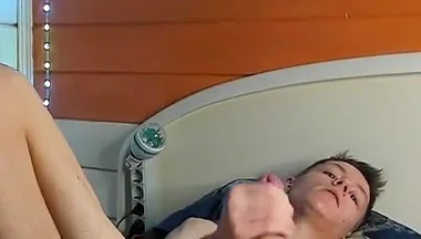 Dildo Touching My Ass Makes Me Wet and Cum
