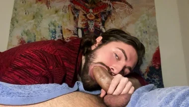 Sucking Thick Hard Cock and Bouncing Till He Cums After Shower