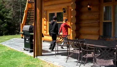 The Wood in the Cabin Daniel Takes Every Inch