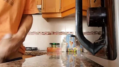 Watch Me Cum on the Kitchen Counter