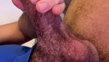 I Jerk off My Big Arab Cock Until the Maxi Cumshot of Thick Cum
