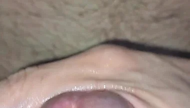 Close-up and Great Cumshot with My Saliva.