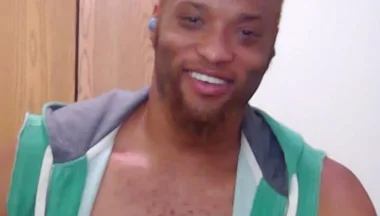 Jerking off in My Green Vest for a Friend