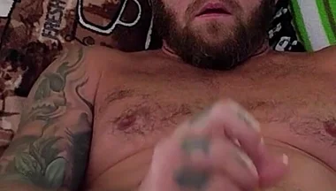 Bear Daddy Taking Care of Himself While You Watch