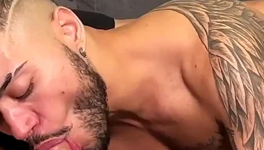 Big Dick Fucks Twink Tatted Anal Bareback! Hungpapi