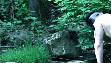 Flexing by the Waterfall, Trying to Sneak a Little Private Moment…