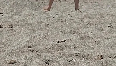 On the Beach Naked Enjoying
