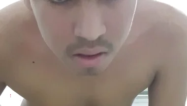 Good Sexy Man Jerks off in the Restroom