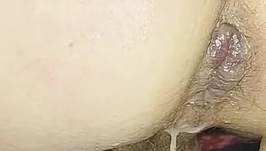 Anal Hard Fingering Open and Fist Ass, Cum on Fee