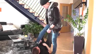 Smoking teen germany sneaker master