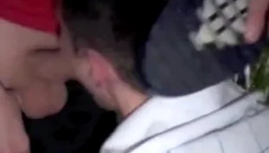 Sex tape with 2 sneakers boy at home