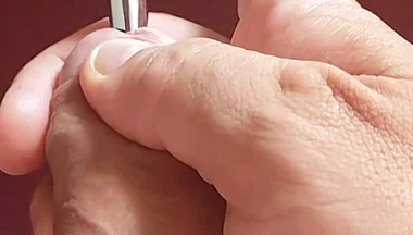 Sounding Strong the Foreskin Between the Trembling Glans.