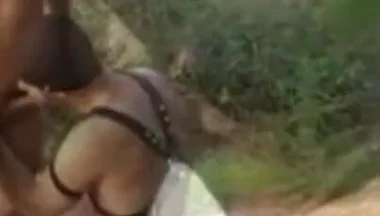 Asian slut fucked by Arab XXL cock in cruising forest