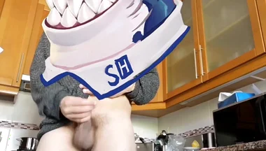 Hot Stud Jerking off and Cumming in the Kitchen While Cooking