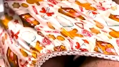Satin Gingerbread Thong Play