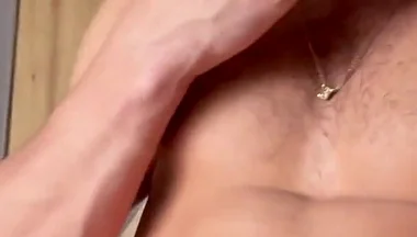 Solo Jerk off Blows Huge Load Big Dick Uncut King Latino