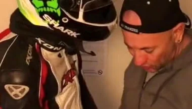Humiliation at the hotel with fetish outfits biker