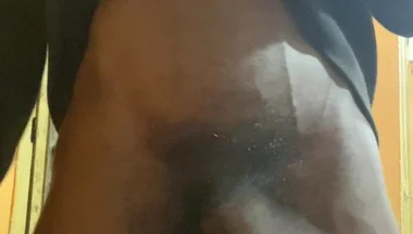 Thug with BBC Beating His Meat