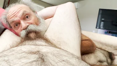 Old Hairy Daddy Bear Sucks Boy