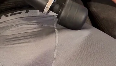 Guess What Daddy Dreaming About When His Cock Hardens Under the Vibration From Massage Machine and Makes It Cum - John Delove
