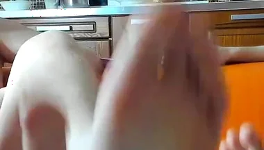 Boys Evgeny and Alex Show Their Feet to the Viewers