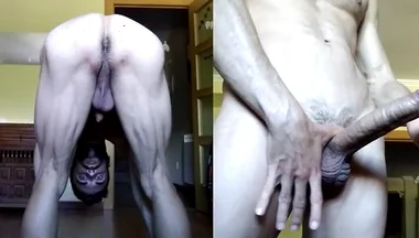 Stretching and Showing My Ass and Big Dick