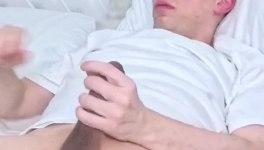 Experimental - Jerk-off with Pelvic Thrusts, Anal Finger Play, Precum Tasting & Lotion Kink
