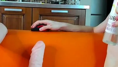 I Watered Alex's Cock with Lube but His Cock Is Very Sensitive!